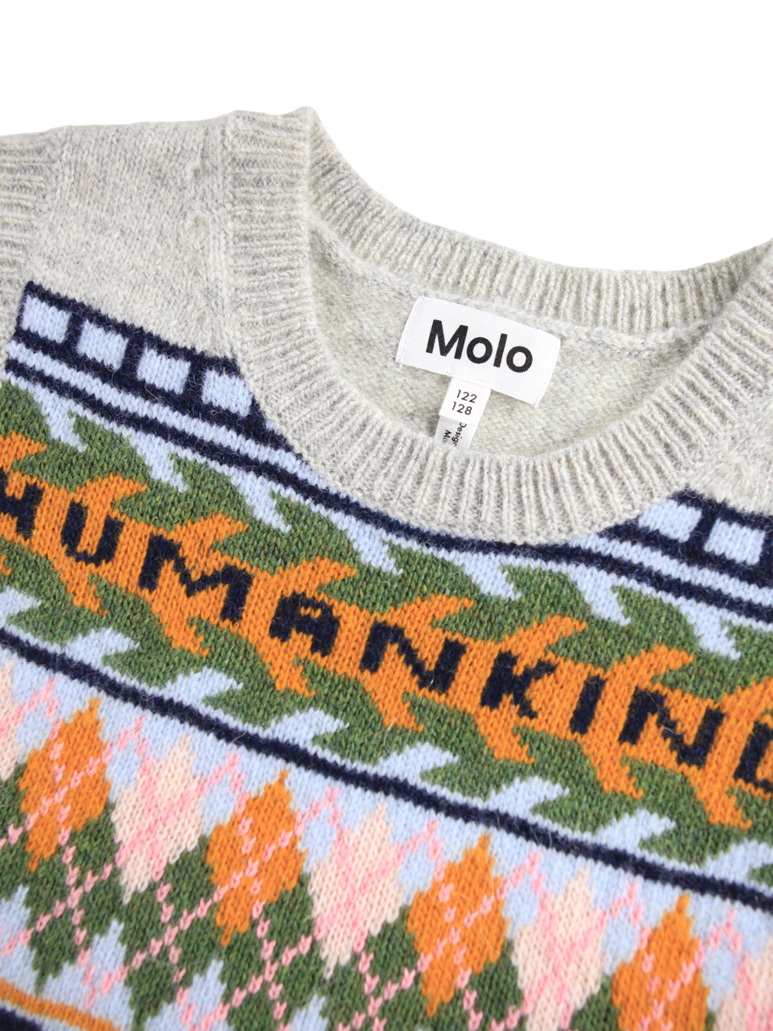 Product image 3 of 4, which shows Molo Kids' Grace Wool Sleeveless Vest, Kind Argyle, 3-4 years