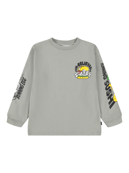 Molo Kids' Rube Cotton Relaxed Sweatshirt, Funny Food, Funny Food