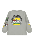 Molo Kids' Rube Cotton Relaxed Sweatshirt, Funny Food