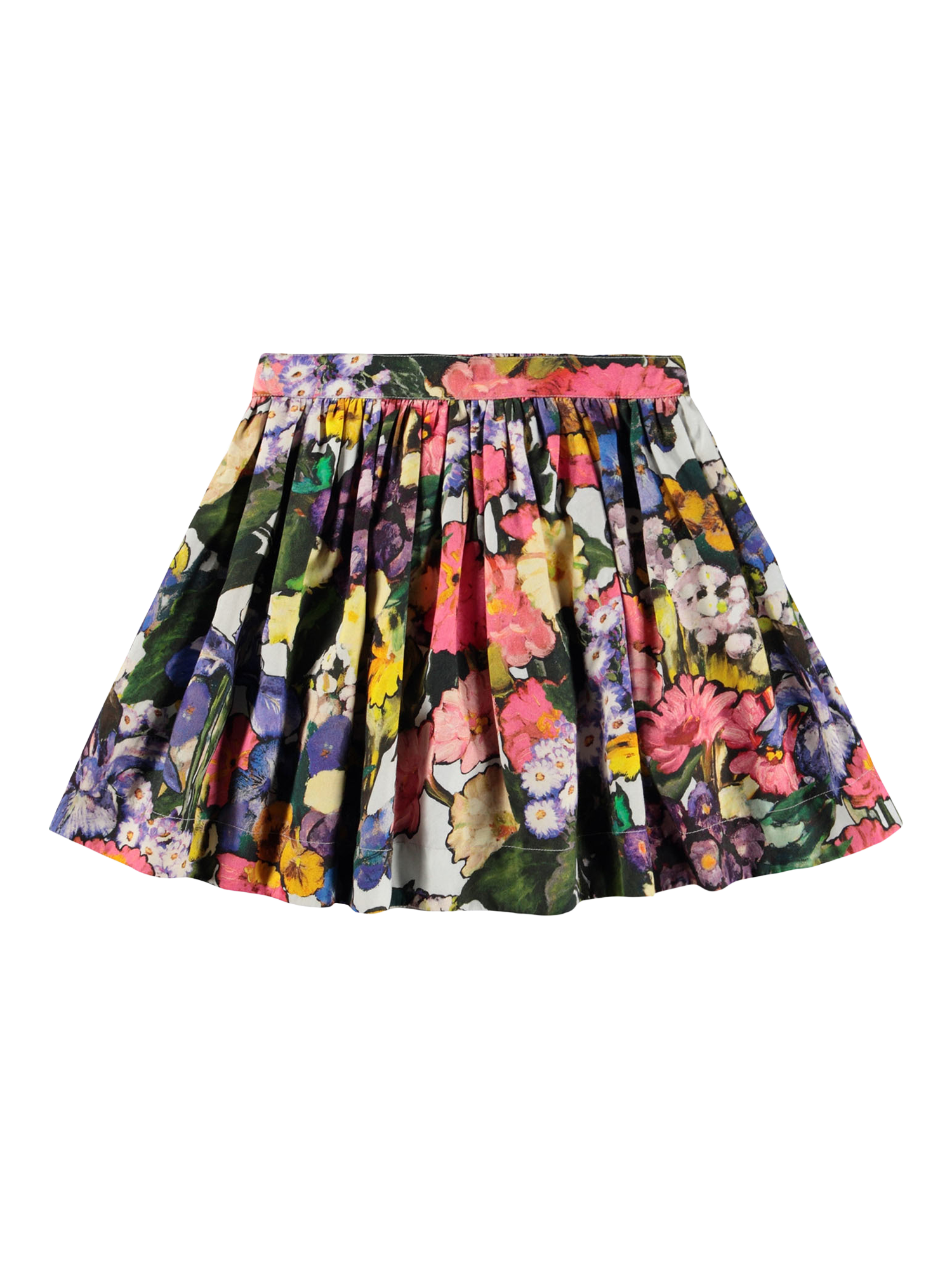 Product image 1 of 4, which shows Molo Kids' Brook Printed Skirt, Floral Impression, 3-4 years