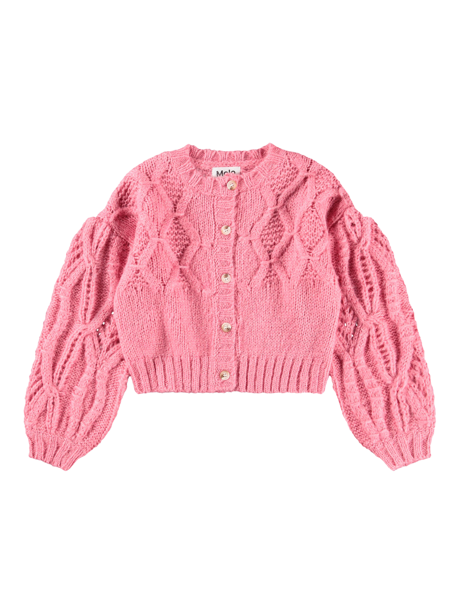 Product image 1 of 4, which shows Molo Kids' Gracelyn Cardigan, Confetti, 3-4 years