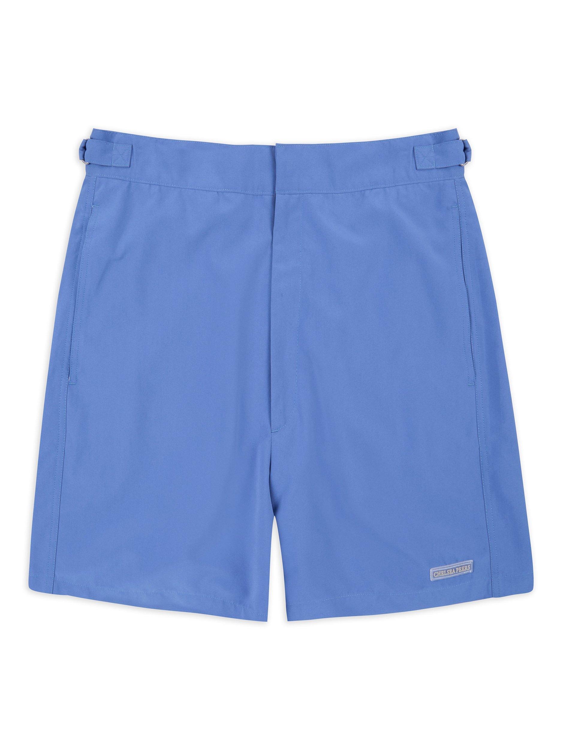 Product image 1 of 3, which shows Chelsea Peers Plain Swim Shorts, Blue, S