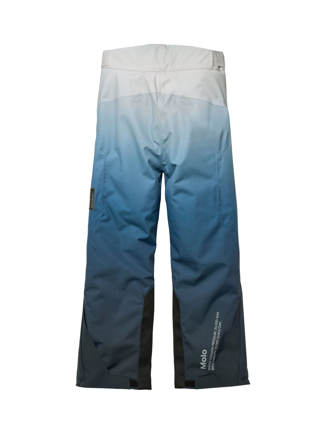 Product image 2 of 5, which shows Molo Kids' Jump Pro Ski Trousers, Blue Ice, 6 years