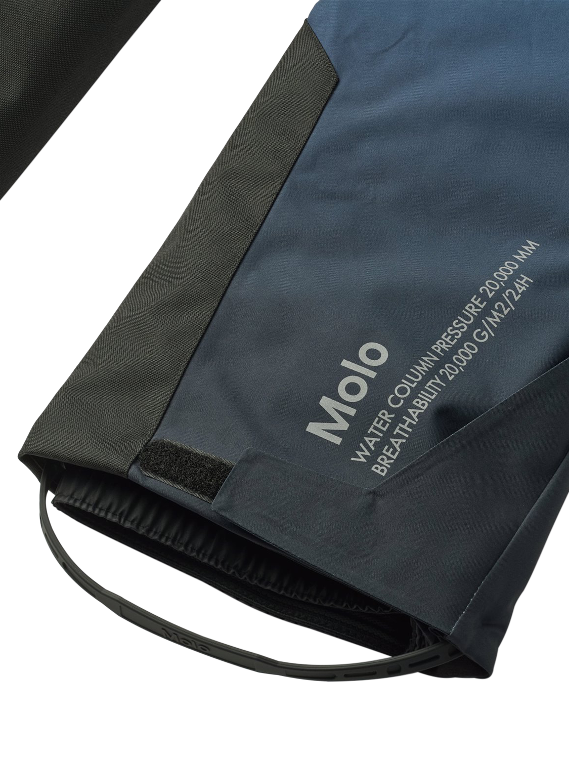 Product image 5 of 5, which shows Molo Kids' Jump Pro Ski Trousers, Blue Ice, 6 years