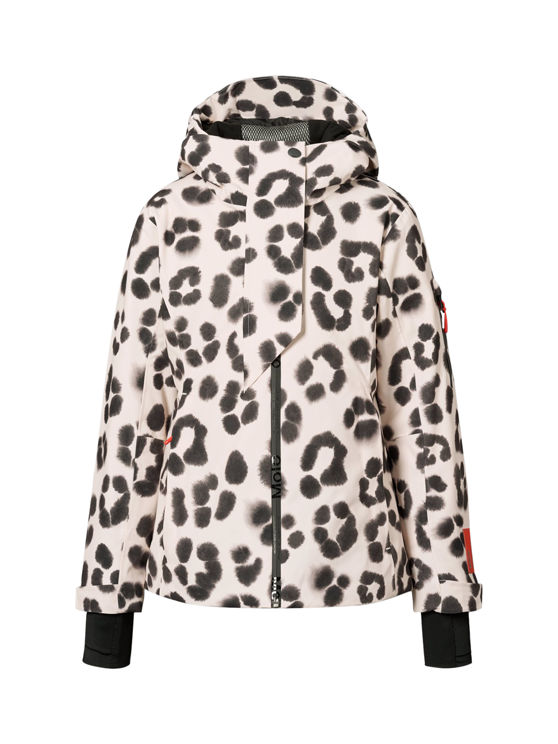 Product image 1 of 5, which shows Molo Kids' Pearson Hooded Winter Coat, Snow Leopard, 6 years