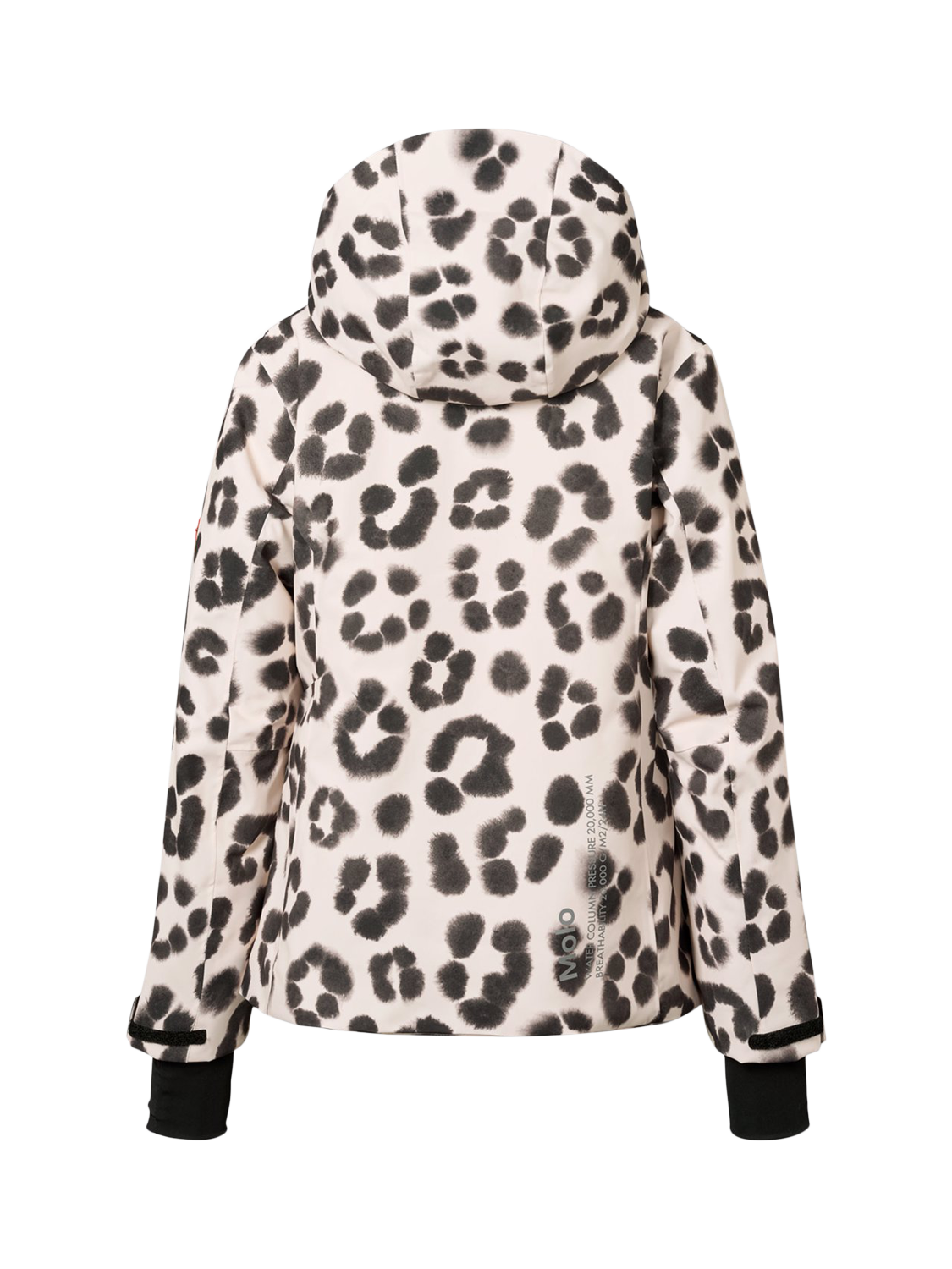 Product image 2 of 5, which shows Molo Kids' Pearson Hooded Winter Coat, Snow Leopard, 6 years