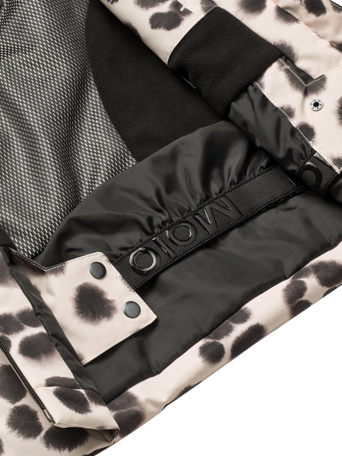 Product image 4 of 5, which shows Molo Kids' Pearson Hooded Winter Coat, Snow Leopard, 6 years