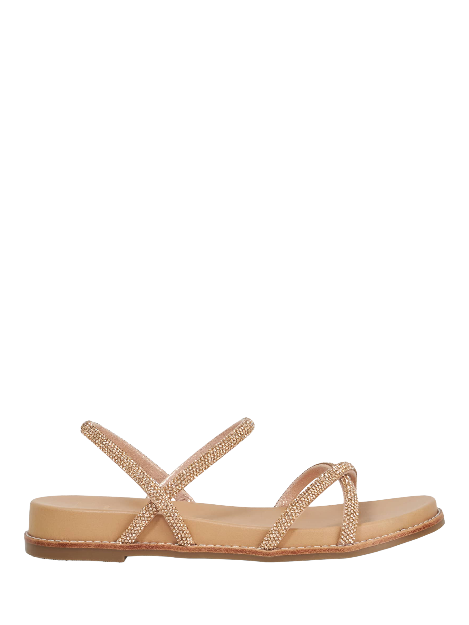 Product image 1 of 6, which shows Dune London Levia Embellished Sandals, Blush, 3