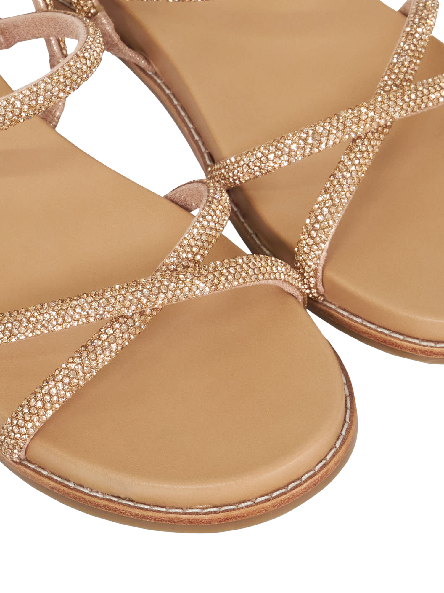 Product image 6 of 6, which shows Dune London Levia Embellished Sandals, Blush, 3