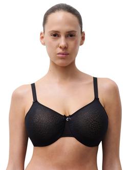 Chantelle C Magnifique Seamless Underwired Minimiser Bra, Black