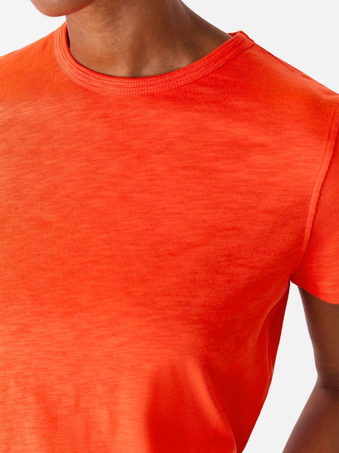 Product image 5 of 6, which shows Whistles Posie Double Trim T-Shirt, Mid Red, XS