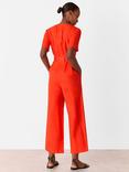 Whistles Petite Fiona Pure Linen Jumpsuit, Red