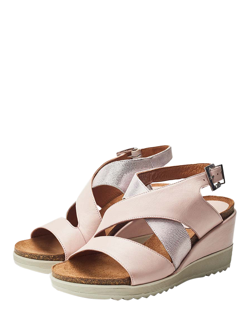Product image 2 of 11, which shows Moda in Pelle Kalina Leather Sandals, Cameo, 3
