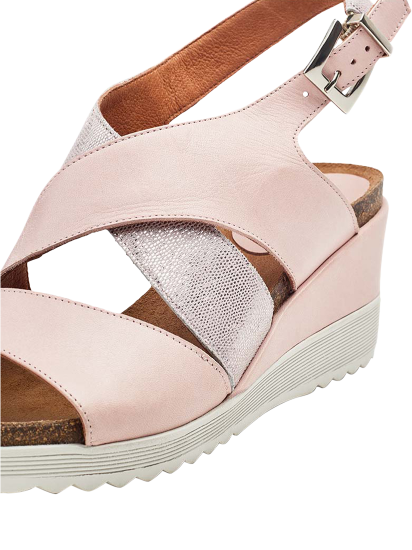 Product image 4 of 11, which shows Moda in Pelle Kalina Leather Sandals, Cameo, 3