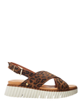 Moda in Pelle Nellin Suede Leopard Print Slingback Sandals, Multi