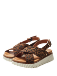 Moda in Pelle Nellin Suede Leopard Print Slingback Sandals, Multi