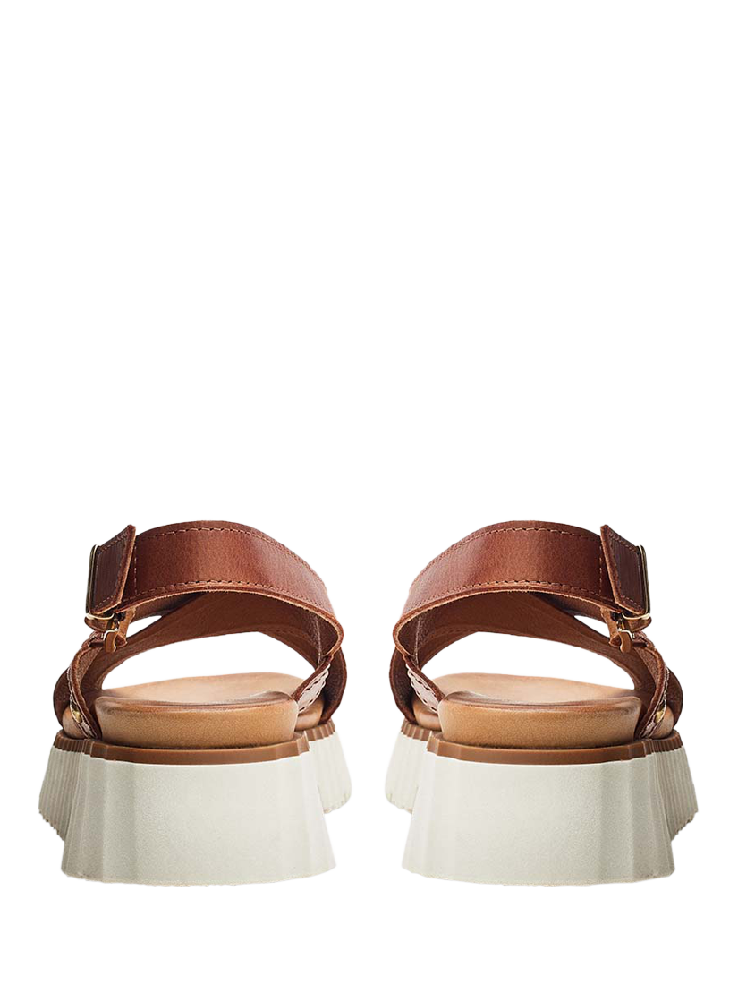 Product image 3 of 4, which shows Moda in Pelle Nellin Leather Slingback Sandals, Tan, 3