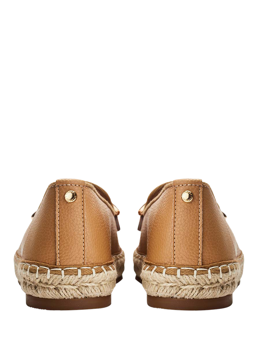 Product image 3 of 4, which shows Moda in Pelle Edulis Leather Snaffle Trim Loafers, Camel, 3