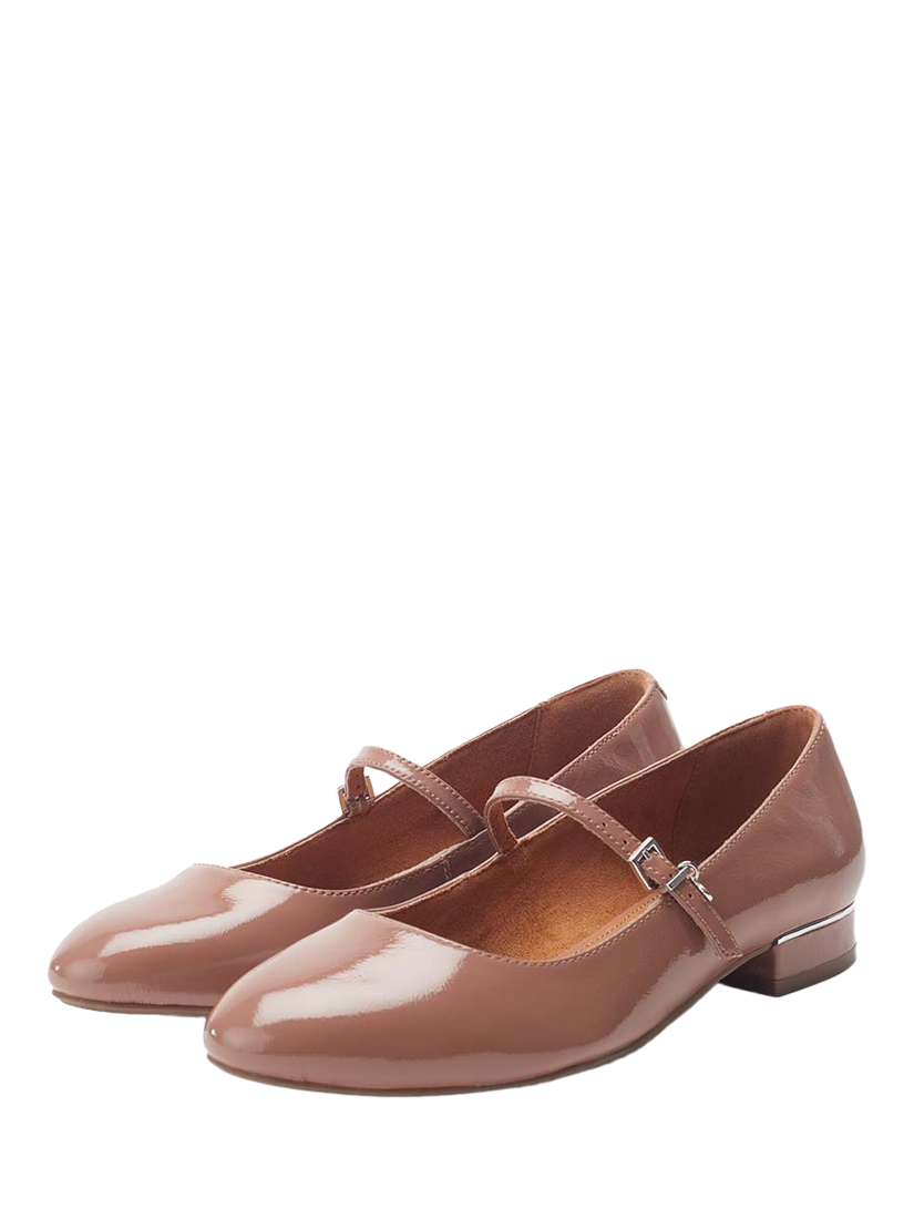 Product image 3 of 5, which shows Moda in Pelle Florentin Patent Leather Mary Jane Shoes, Cameo, 3