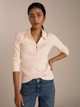Baukjen Organic Cotton Zip Collar Long Sleeve Top