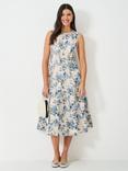 Crew Clothing Henley Royal Regatta Floral Dress, Mid Pink