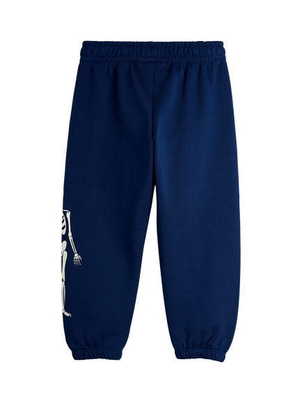 Mini Rodini Kids' Skeleton Sweatpants, Blue - view 2, Blue