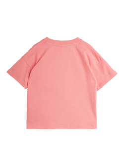 Mini Rodini Kids' Skeleton Short Sleeve T-Shirt, Pink - view 2, Pink