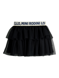 Mini Rodini Kids' Tulle Skirt, Black, Black