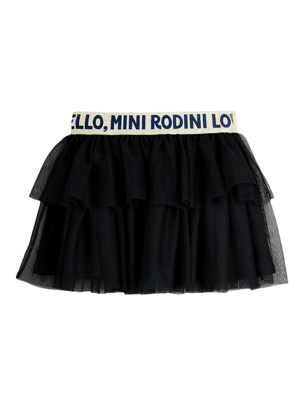 Mini Rodini Kids' Tulle Skirt, Black, Black