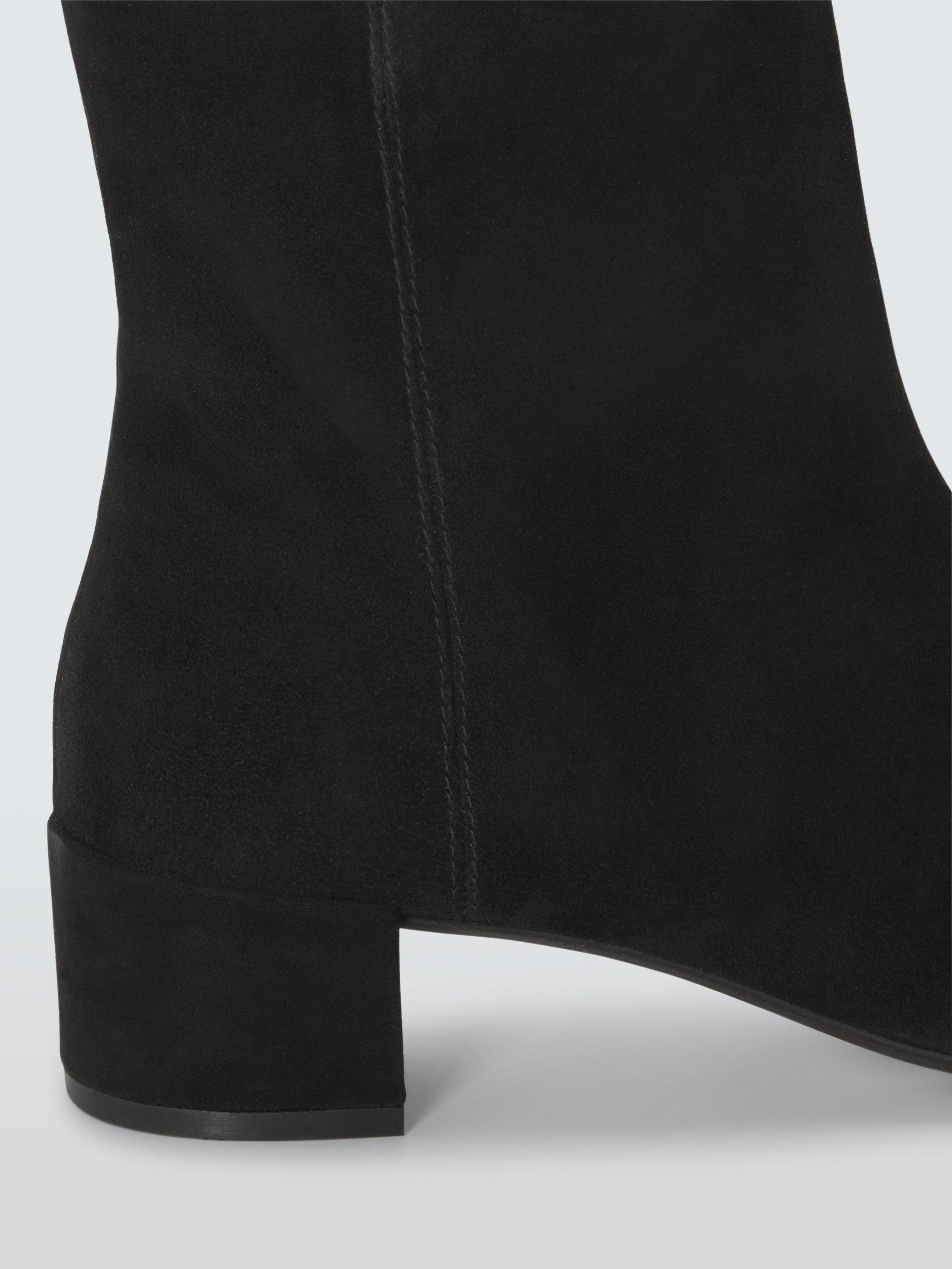 Product image 5 of 6, which shows John Lewis Oak City Suede Zip Ankle Boots, Black, 3