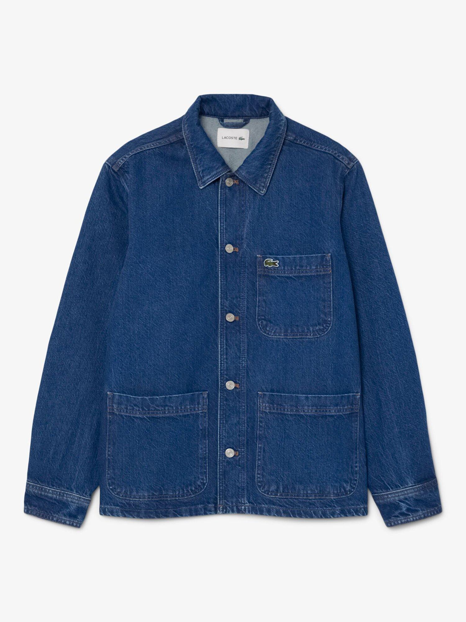 Product image 5 of 7, which shows Lacoste Core Denim Shirt Jacket, Washed Bleach, XL