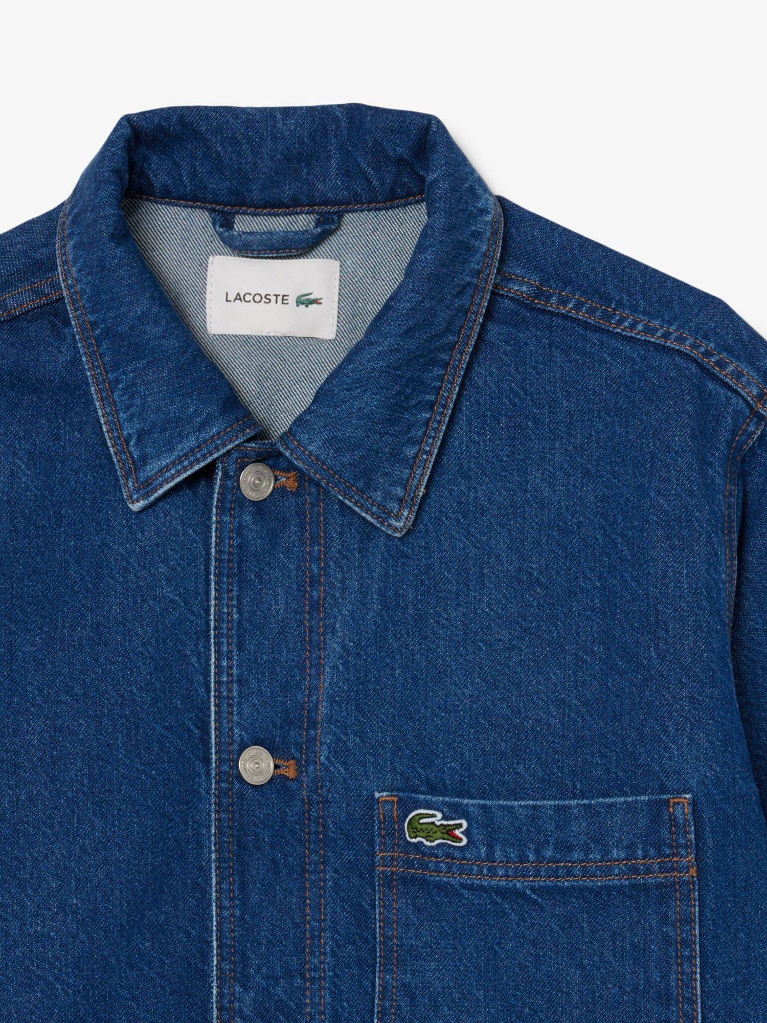 Product image 6 of 7, which shows Lacoste Core Denim Shirt Jacket, Washed Bleach, XL