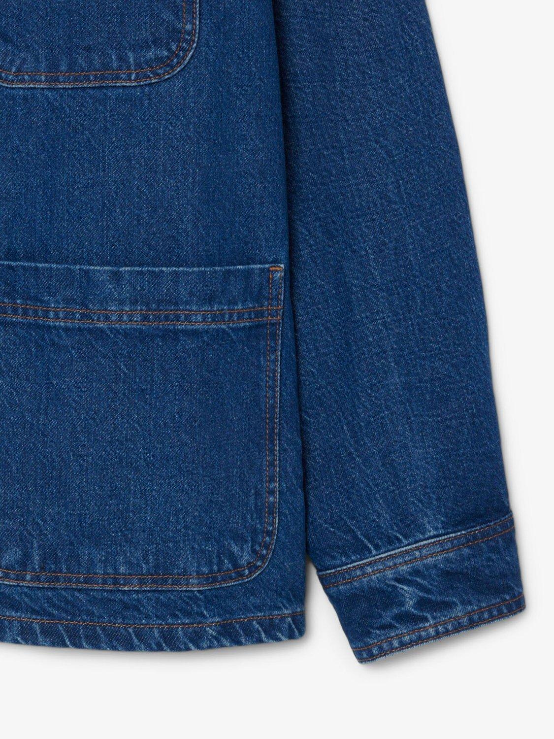 Product image 7 of 7, which shows Lacoste Core Denim Shirt Jacket, Washed Bleach, XL