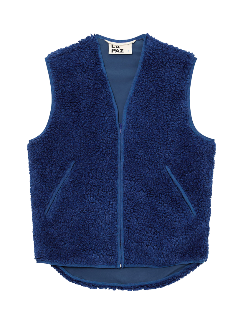 Product image 1 of 6, which shows La Paz Penouco Sleeveless Vest, Yves Blue, L