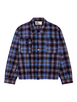 La Paz Silva Check Cotton Overshirt, Bubble Checks