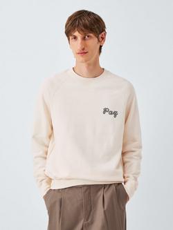 La Paz Cunha Cotton Long Sleeve Crew Neck Sweatshirt, Horses Off White