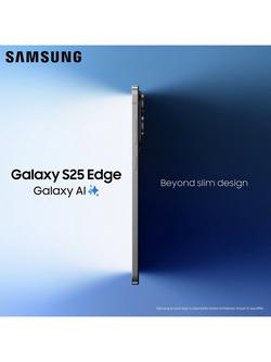 Samsung Galaxy S25 Edge Smartphone, 12GB RAM, 6.7”, Galaxy AI, 5G, SIM Free - view 2, Titanium Jetblack