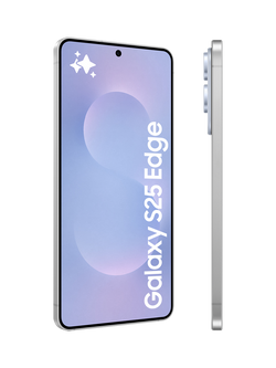 Samsung Galaxy S25 Edge Smartphone, 12GB RAM, 6.7”, Galaxy AI, 5G, SIM Free, Titanium Icyblue