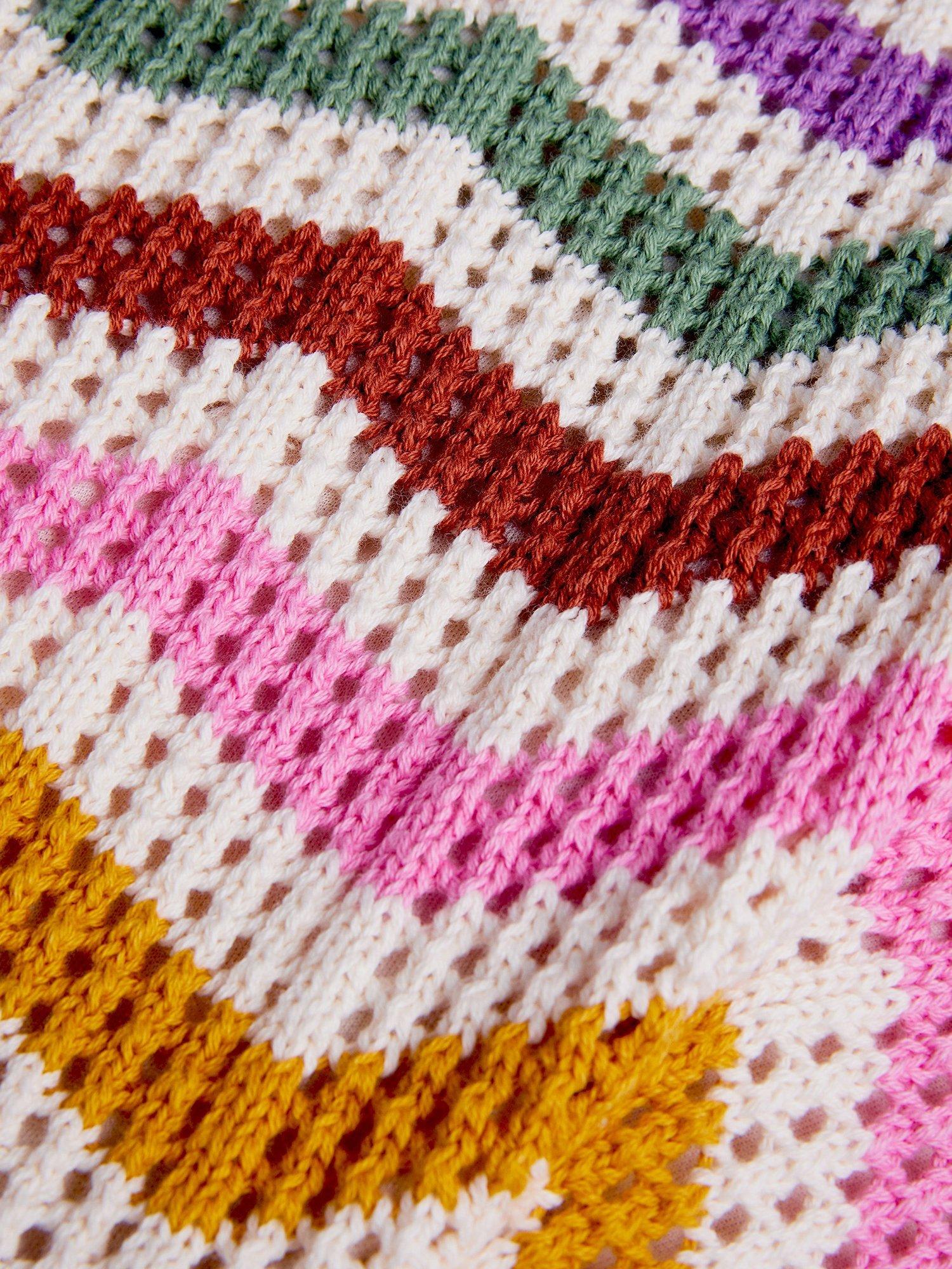 Product image 4 of 4, which shows Monsoon Kid's Cotton Zigzag Trousers, Multi, 3-4 years