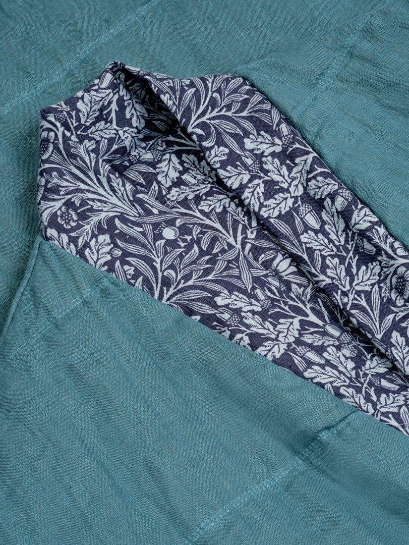 Product image 4 of 5, which shows Piglet in Bed Morris & Co. River Wandle Pure Linen Housecoat, River Wandle, S-M