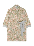 Piglet in Bed Morris & Co. Honeysuckle Linen Robe, Soft Sage
