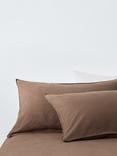 John Lewis Comfy & Relaxed Washed Linen Bedding, Cocoa