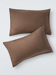 John Lewis Comfy & Relaxed Washed Linen Bedding, Cocoa