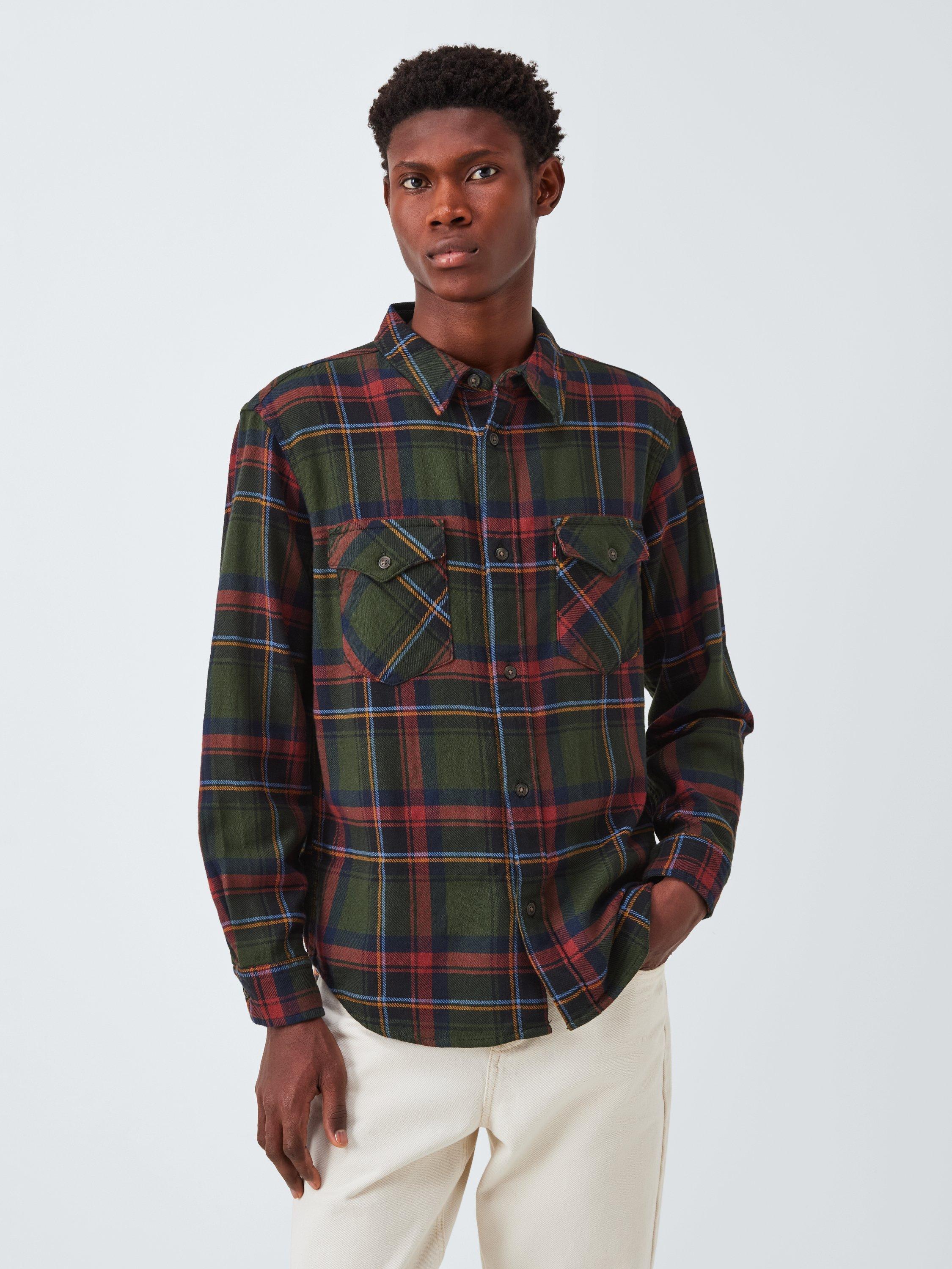 Levi's Cotton Regular Fit Check Western Shirt, Herman Plaid