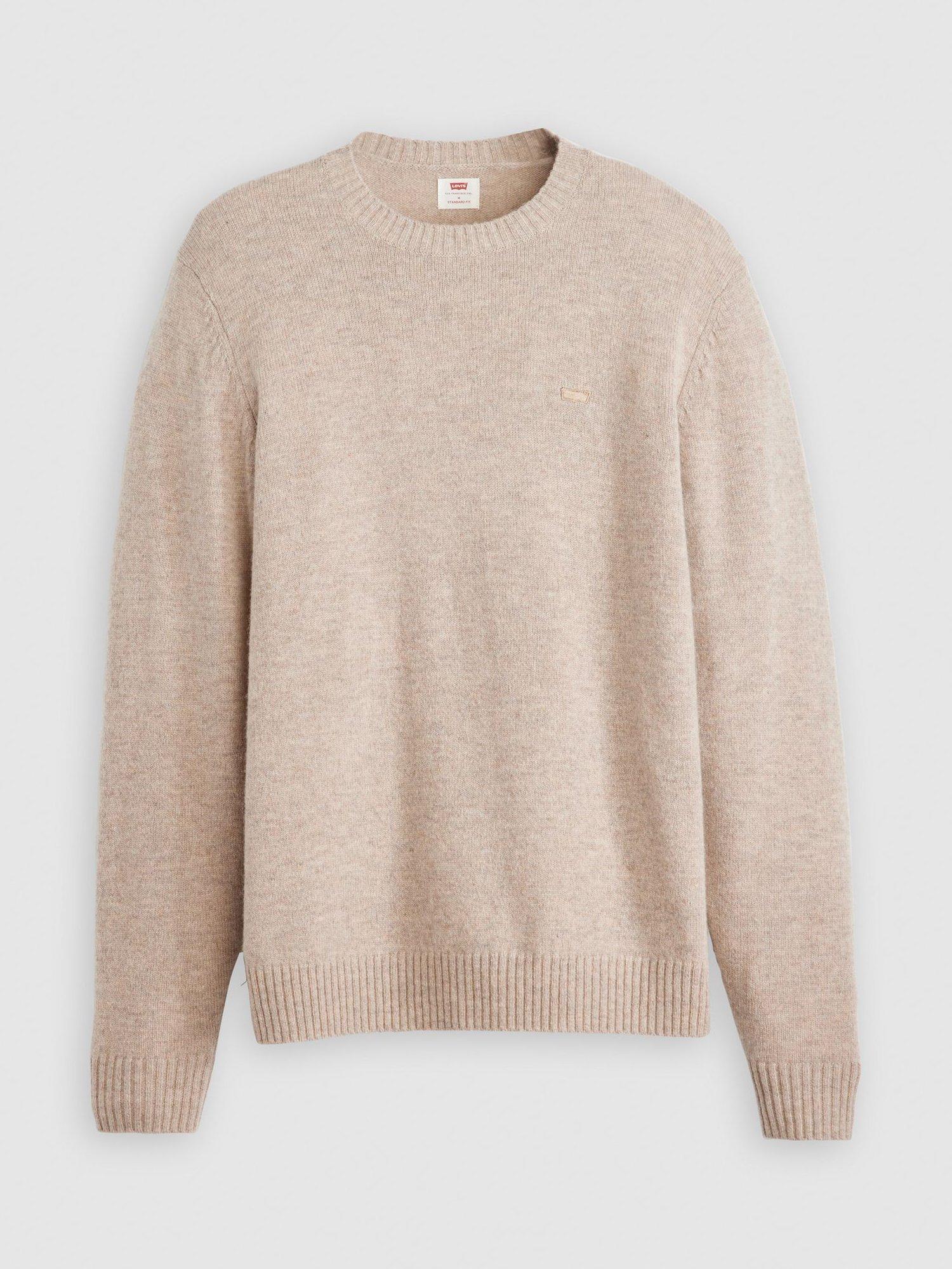 Product image 3 of 3, which shows Levi's Wool Blend Crew Neck Jumper, Fungi, L