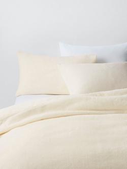 John Lewis Teddy Fleece Duvet Cover Set, White Winter