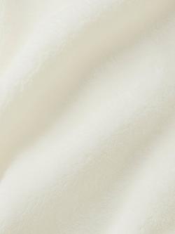 John Lewis Teddy Fleece Fitted Sheet - view 2, White Winter