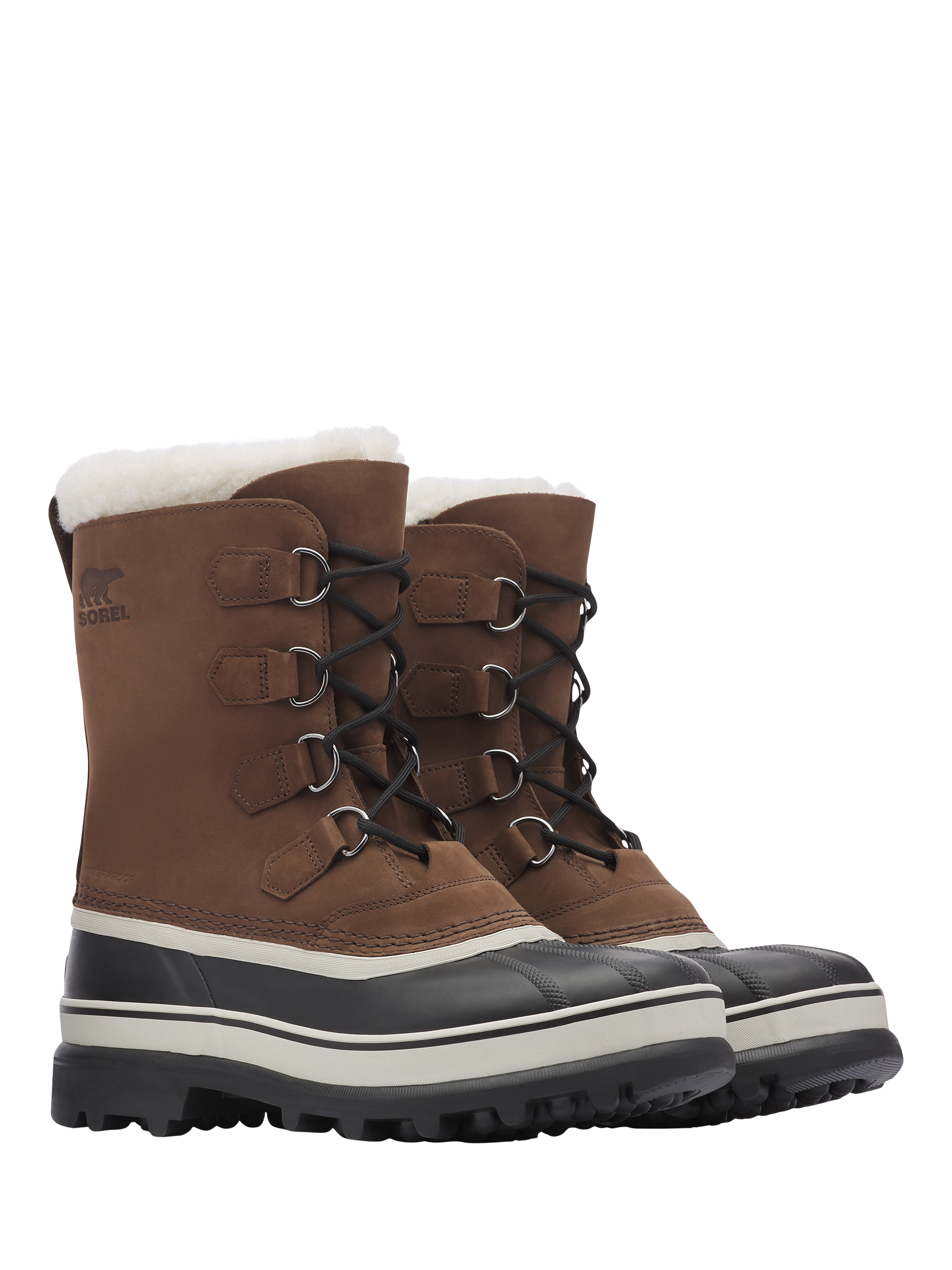 Product image 2 of 7, which shows SOREL Caribou Ankle Boots, Brown, 7
