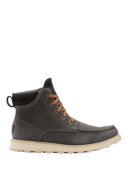 SOREL Madson Lace Up Leather Ankle Boots, Coal