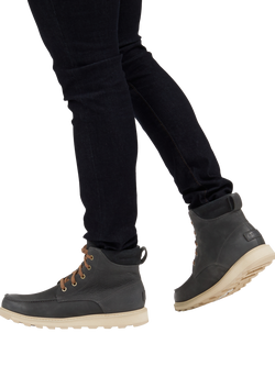 SOREL Madson Lace Up Leather Ankle Boots - view 2, Coal